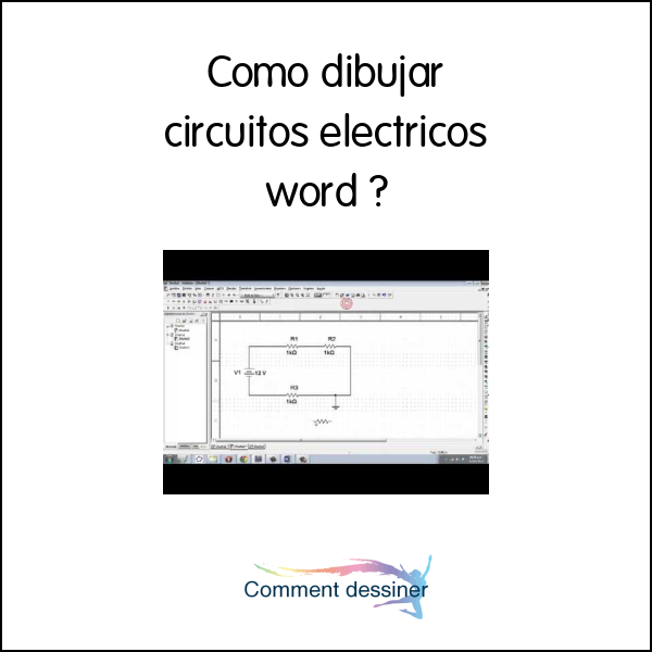 Como dibujar circuitos electricos word